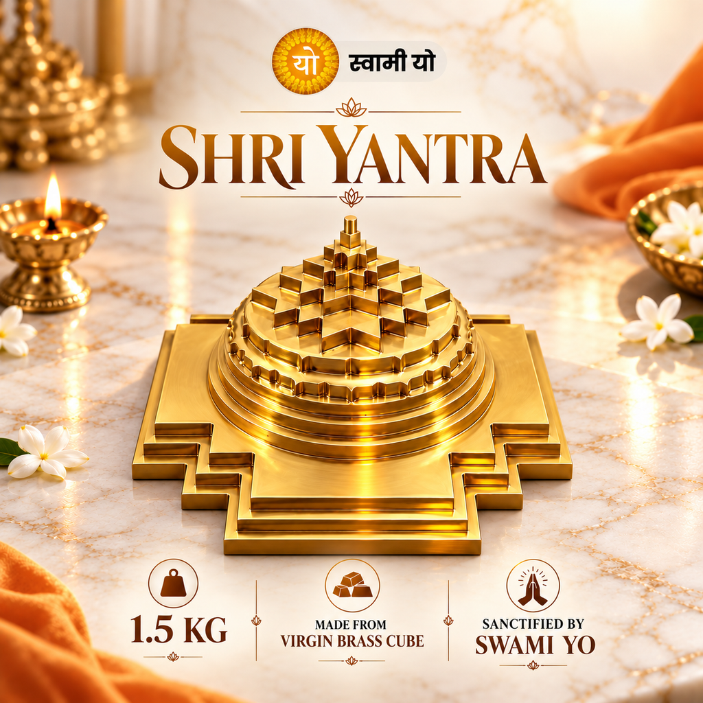 Shri Yantra – Sanctified by Swami Yo | Solid Virgin Brass