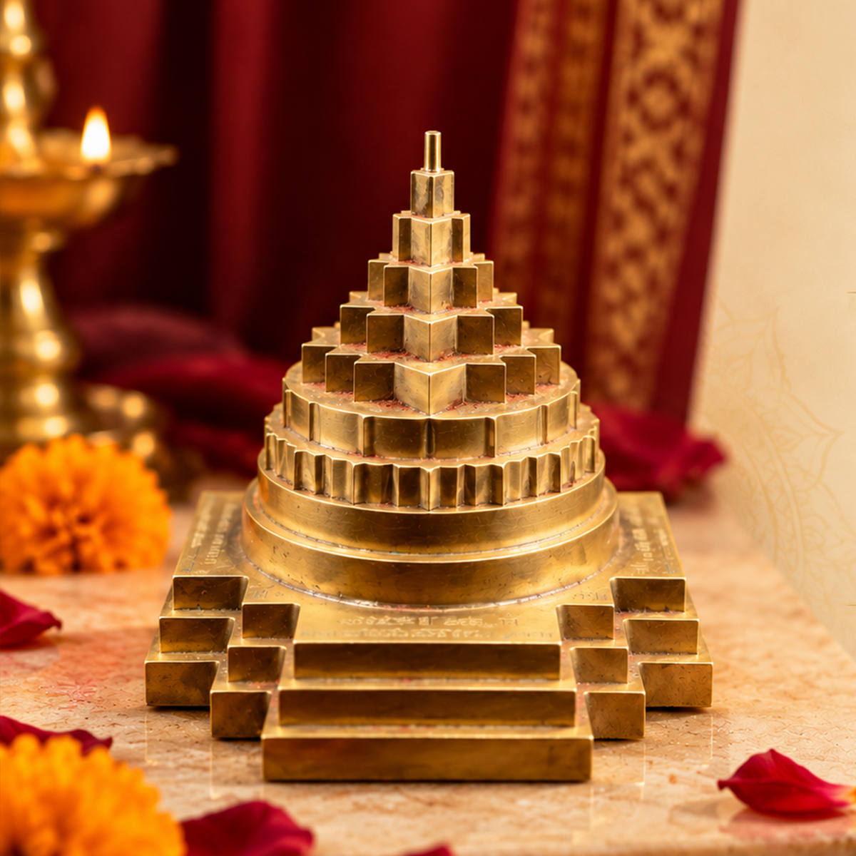 Shri Yantra – Sanctified by Swami Yo | Solid Virgin Brass